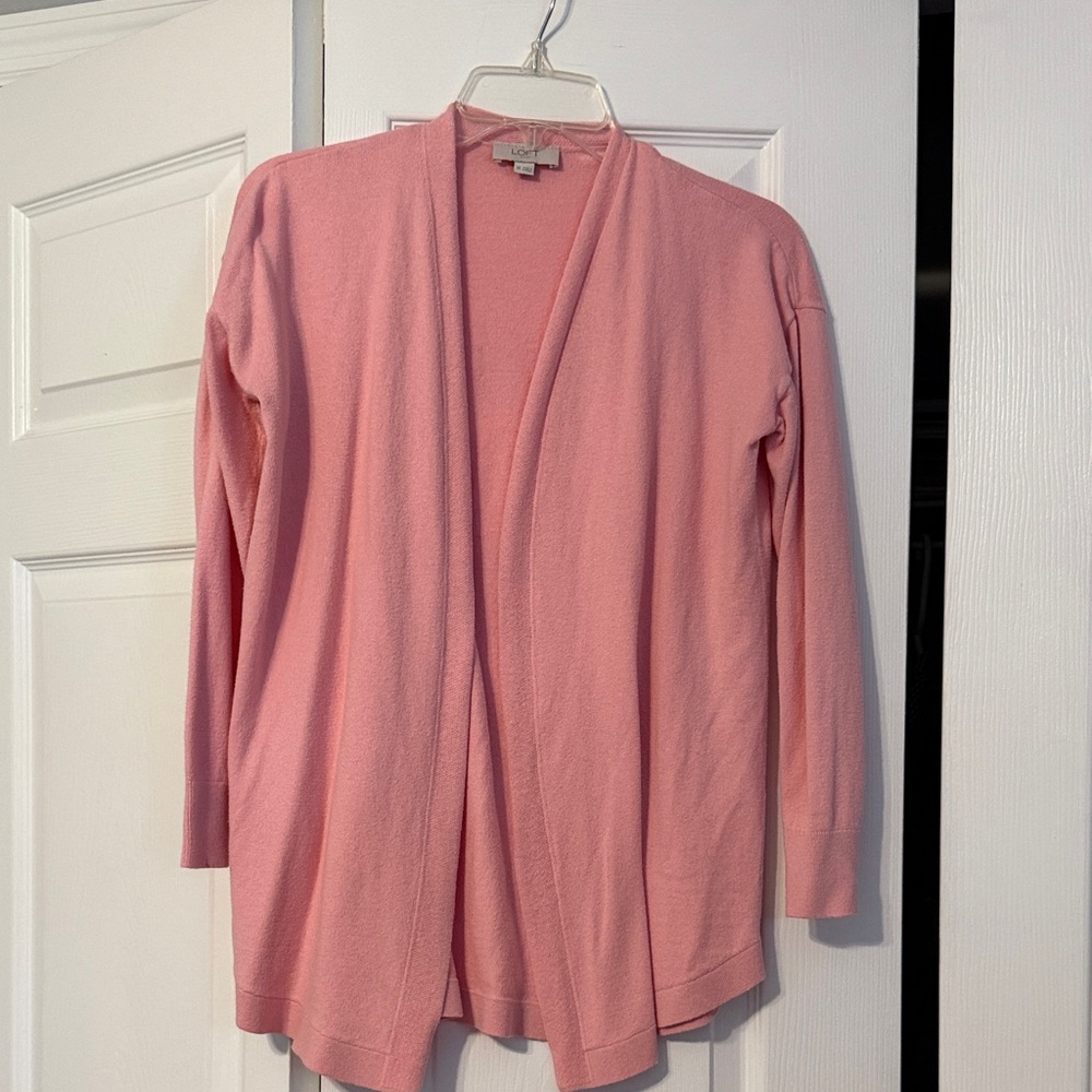 Pink cardigan